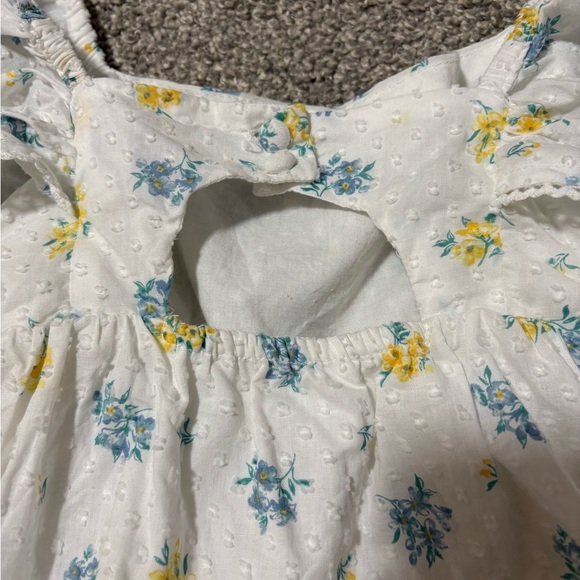 Joie Cotton Summer Babydoll Blouse Girl's Size 7/8 - Picture 6 of 8